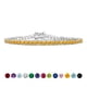 thumbnail image 1 of JeenMata Classic 5.5 TCW Corte redondo Noviembre - Citrino - Pulsera de tenis con piedra natal Diseño de eternidad - Chapado en oro blanco, Mujer, Adulto, 1 of 6