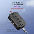 thumbnail image 4 of Transmisor Receptor Bluetooth Multifunción Nfc Todo En Uno Compatible Con Tarjeta Tf U Disk Play Rca Call 5,0 Adaptador Eigraketly EL016206-00, 4 of 5