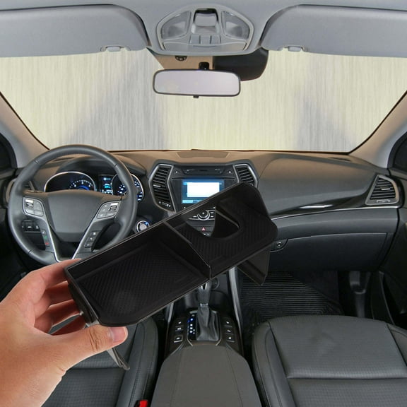 SWETRACE 1Pack Car Center Console Storage Tray Multi-Compartment Design Large Capacity Storage 7.7x3.5x3.1in