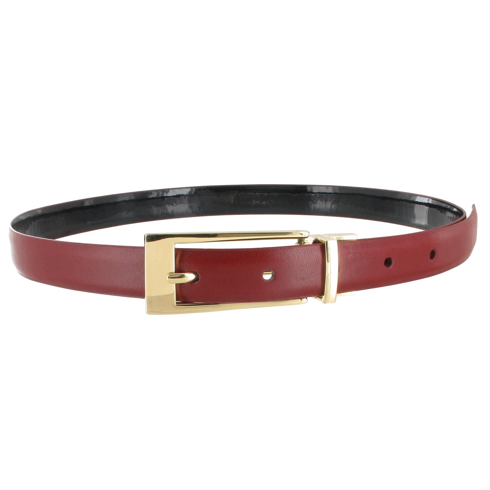 WCM New York - WCM Women&#39;s Reversible Black and Red Patent Leather Belt Size Small - www.neverfullbag.com ...