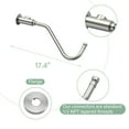thumbnail image 6 of Kichae 10 inch Dual Shower Head Combo Stainless Steel Brushed 5-setting Handheld Sprayer, 6 of 10
