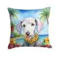 thumbnail image 2 of Bedlington Terrier Luau Throw Pillow 14 in x 14 in, 2 of 2