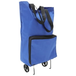 2 in 1 Foldable Shopping Cart Large Grocery Trolley Bag with Wheels Walmart