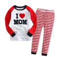 thumbnail image 1 of Ropa de dormir para niños, pijamas para bebés y niñas, ropa de Navidad para niños, camiseta de manga larga + Pantalones, Pijama de algodón de 2 a 7 años P05, 1 of 4
