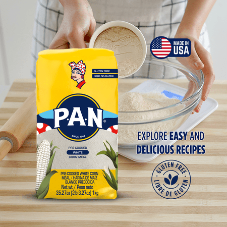 Harina P.A.N 白とうもろこしの粉(アレパ用 マサ粉) 1kg×3個セットトルティーヤ タコス 生地 Harina de Maiz Blanco Precocida PAN