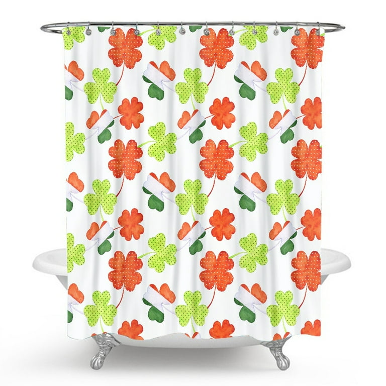 St. Patrick's Day theme Tricolor clover pattern Polyester Fabric