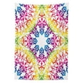 thumbnail image 3 of Ambesonne Ethnic Tablecloth Rectangular Table Cover, Abstract Lace Swirls Ivy, 60"x90", Multicolor, 3 of 4