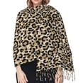thumbnail image 5 of Shawl Wraps for Women - black brown Leopard trendy Oversized Fall Winter Fashion Blanket Scarf for Women, 5 of 6