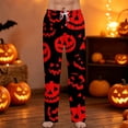 thumbnail image 2 of Satingcolo Mens Pajama Pants Halloween Funny Pajama Pants for Men with Drawstring Soft Printed Sleepwear Bottoms Sleep Lounge Pants, 2 of 7