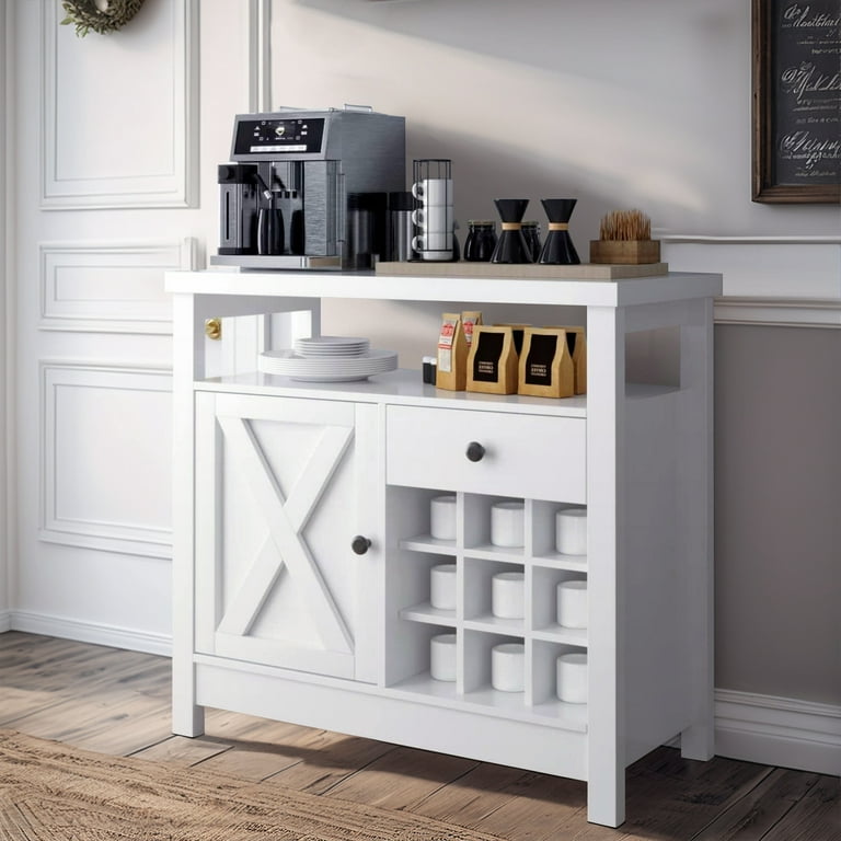 White bar cabinet with wine storage sales