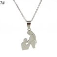 thumbnail image 2 of Dujiujun Stainless Steel Mom Daughter Pendant Charm Necklace Jewelry Mother Day Gift, 2 of 8