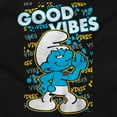 thumbnail image 2 of Hefty Smurf Good Vibes Graffiti Drip Women's T Shirt Ladies Tee Brisco Brands S, 2 of 5