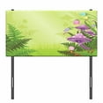 thumbnail image 3 of Mushroom Headboard, Magic Landscape with Mushrooms Flowers in the Fresh Forest Ferns Cartoon Print, Upholstered Decorative Metal Bed Headboard with Memory Foam, Twin Size, Green Purple, by Ambesonne, 3 of 4