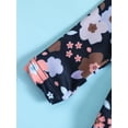 thumbnail image 6 of Arvbitana Toddler Girl Swimsuits Sun/ Flower Print Long Sleeve Zipper Jumpsuit Swimwear Beachwear Bathing Suits, 6 of 8