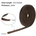 Ringsun 1/4 Inch Wide Flat Leather Strips, Full Grain Leather