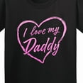 thumbnail image 4 of Inktastic I Love My Daddy in Pink Chalk Heart Youth T-Shirt, 4 of 5