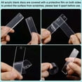 thumbnail image 3 of 40 Pieces Keychain Pendant Acrylic Blank Keyring Backpack Handbag Transparent Rectangular Decoration Holder Organizer Purse Wallet Handbag, 3 of 9