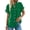 Green, variant on FreshPretty Womens Button Down Shirts Ruffle Short Sleeve Loose Summer Tops Dressy Casual V Neck Business Work Blouses
