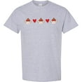 thumbnail image 3 of Inktastic Sock Monkey Heart Border T-Shirt, 3 of 5