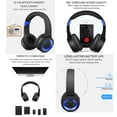 thumbnail image 4 of Noise Cancelling Headphones, Wireless Bluetooth Headphones with Microphone, Folding Rechargeable Over Ear Headset for TV, Computer, Mac, Laptop, Phone, Suit Travel Home Office, TR905, 4 of 13