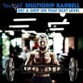 thumbnail image 6 of Yes4All Multi Grip Barbell & Cable Attachment - Swiss Bar, American Bar for Greater Range of Motion, with 2 Collars, Fits Olympic Weight Plates - Home Gym & Support Pressing, Lifting & Curls, 6 of 8