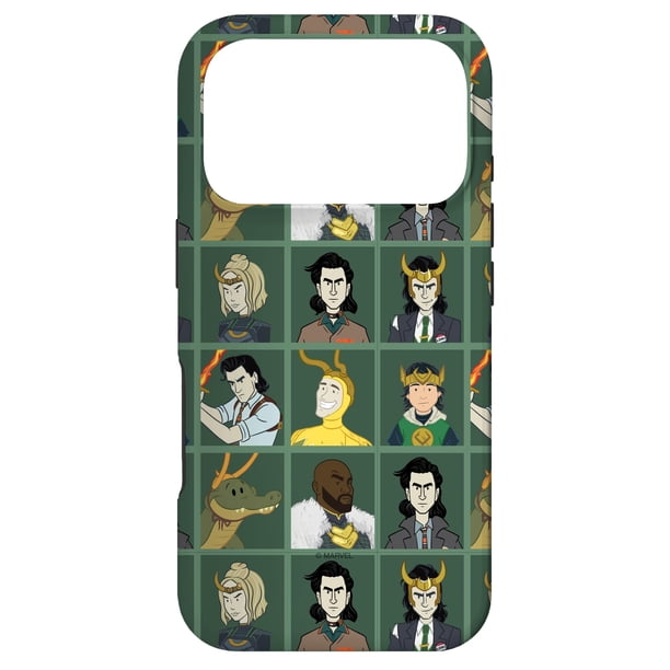 Funda para teléfono Marvel Loki Variants Character Grid Green iPhone 17 Pro