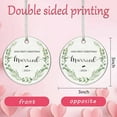 thumbnail image 2 of Christmas Ornaments 2025, Double-Sided Ceramic Our First Christmas Married 2025 Ornament 1st Christmas Married Presents Newlywed Ornament 2025 Xmas Hanging Decor for Bridal Shower..., 2 of 6