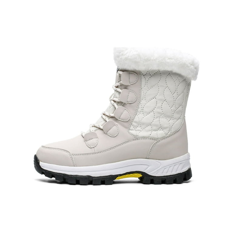 Women Winter Warm Shoes Waterproof Comfortable Mid Calf Outdoor Snow Boots