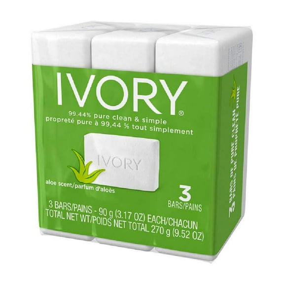 Ivory Bar Soap With Aloe 3 Ea (Pack Of 3).