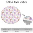 thumbnail image 6 of Princess Rainbow Castle Pattern Round Fitted Tablecloth with Elastic Edge,Dining Table Cover Waterproof,Outdoor Round Tablecloth for Camping,Dining,Indoor and Outdoor, 6 of 7
