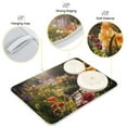 thumbnail image 4 of Flowers with Sun Dish Drying Mat Microfiber Kitchen Pad Large Counter Absorbent Dish Mats Drainer Rack 16"x18", 4 of 7