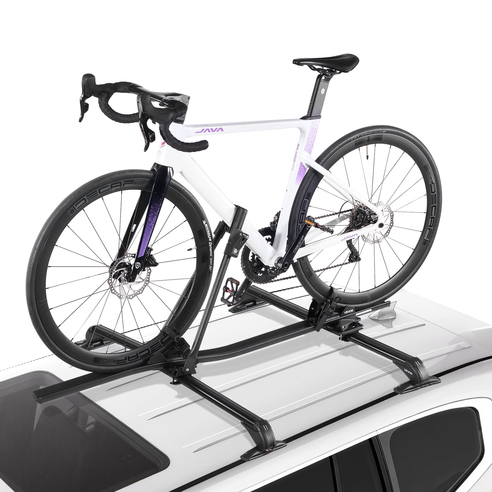 VEVOR Roof Top Bike Rack Heavy Duty Car Bicycle Upright Mount Rack with ...