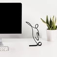 thumbnail image 4 of Modern Abstract Face Metal Lines Figure Movement Art Metal Face Outline Geometric Frame Wire Table Top Minimalism, 4 of 8