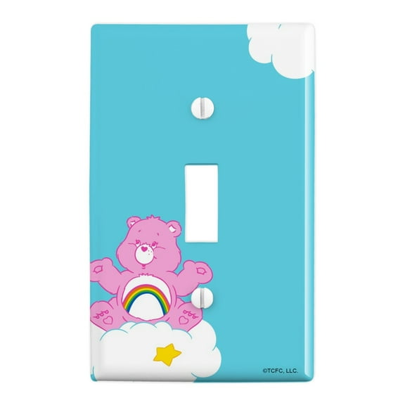 Care Bears Cheer Bear Plastic Wall Decor Toggle Light Switch Plate Cover