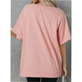 thumbnail image 2 of T Shirts for Women Summer Women's Tops Short Sleeve tshirts Casual Basic Tee, 2 of 6