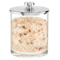 thumbnail image 4 of mDesign Medium Round Acrylic Apothecary Canister Jars - 2 Pack - Clear/Chrome, 4 of 8