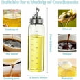 thumbnail image 4 of Dispensador de aceite de oliva con vidrio de borosilicato alto, dispensador automático de aceite que garantiza una medición precisa de la escala y la conservación de la frescura para la cocina, 500 ml, 4 of 5