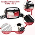 thumbnail image 4 of GASTROPOD Clear Stadium Bag with Front Pocket,Crossbody Purse for Women Clear Bag for Stadium Events,Black, 4 of 7