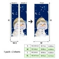 thumbnail image 2 of 3D Christmas Door Decal Sticker-Christmas Snownman Door Stickers Decor Door Wall Mural Wallpaper Removable Door Cover Decoration, 2 of 15