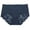 Dark Blue, variant on Comfort Fit Bra with Lace Overlay and Floral Details Highlighting Smooth Finish for Office Wear Evening Events Wedding Anniversaries Black M