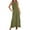 Army Green, variant on Kaemgyyd Maxi Dresses for Women Classic Spaghetti Strap Side Slit Beach Long Dresses Plus Size Sleeveless Loose Flowy Dresses