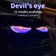 thumbnail image 3 of Del Automóvil Devil Ojero Ligero Delantero Babyer Vidrio CAR DINÁMICO DIABLO OJO PELQUEZA 2 PCS LED 11 Modos Accesorios Automáticos, 3 of 9