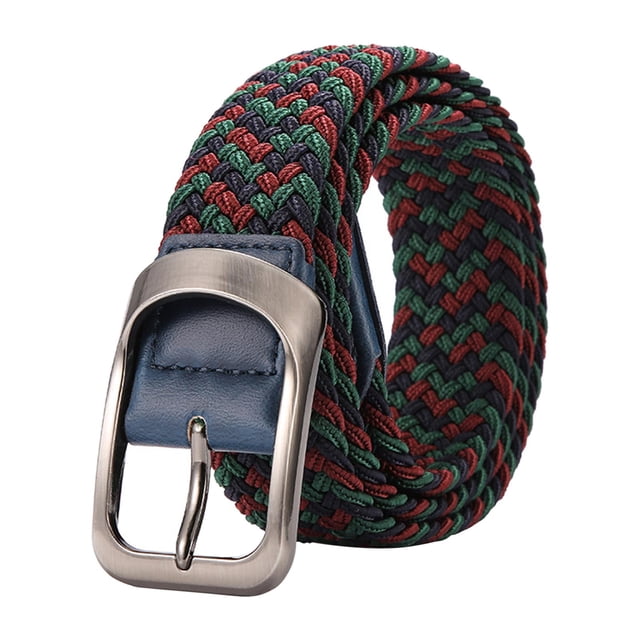 Cinturón elástico para vaqueros Mujeres Wild Stretch Jeans Belt Hombres Casual Bel College Nylon Belt Verde Rojo Verde rojo Magideal Cinturón elástico para vaqueros
