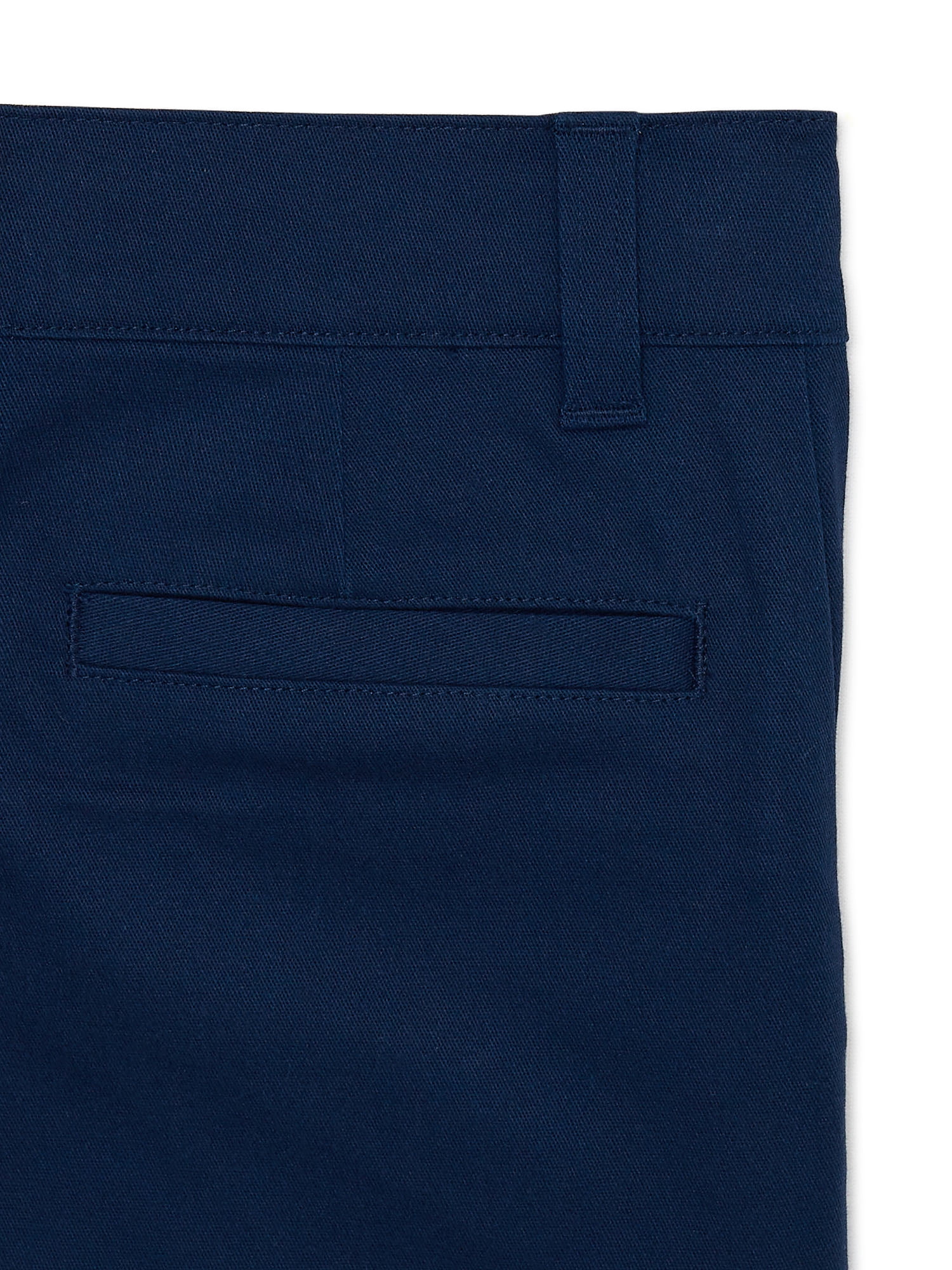 Wonder Nation Girls School Uniform Stretch Twill Skinny Pants, 2-Pack, Sizes 4-20 & Plus