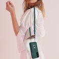 thumbnail image 6 of Allytechgroup Samsung Galaxy S23 Case with Cards Holder, Crossbody Shoulder Strap Ring Holder Kicsktand Bumper Shockproof Slim Fit Wallet Case Cover for Samsung Galaxy S23, Green, 6 of 6
