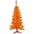 thumbnail image 2 of Northlight Pre-Lit Medium Artificial Pine Christmas Tree - 3' - Orange - Clear Lights, 2 of 7