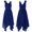 A Blue, variant on iiniim Kids Flower Girls 3D Applique Party Dress V Neck High Low Hem Gowns Princess Pageant Ball Gown