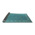 thumbnail image 2 of Ahgly Company Indoor Square Oriental Light Blue Traditional Area Rugs, 4' Square, 2 of 4