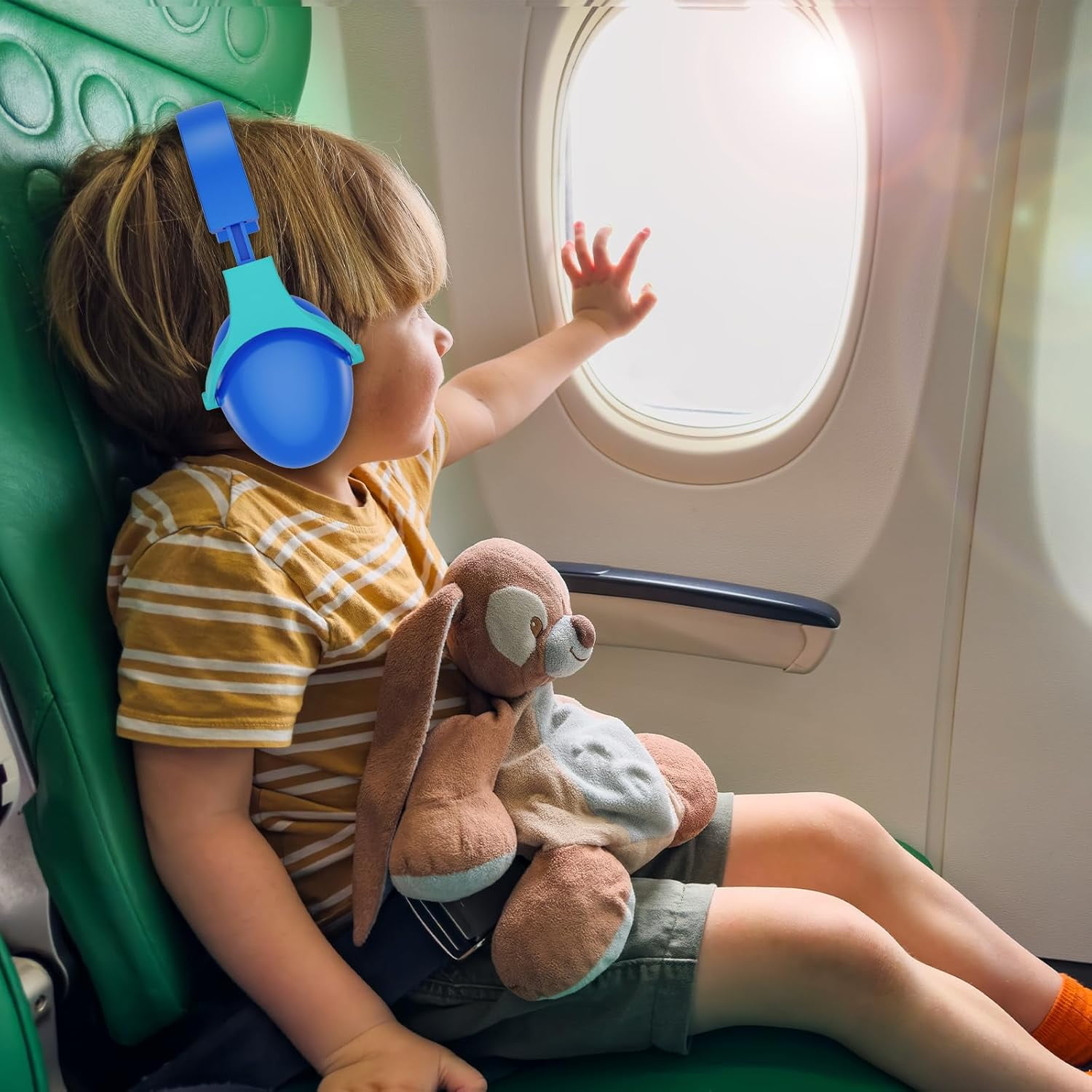 ProCase 2 Pack Hearing Protection Earmuffs for Sensory Autism Kids -Purple&Indigo