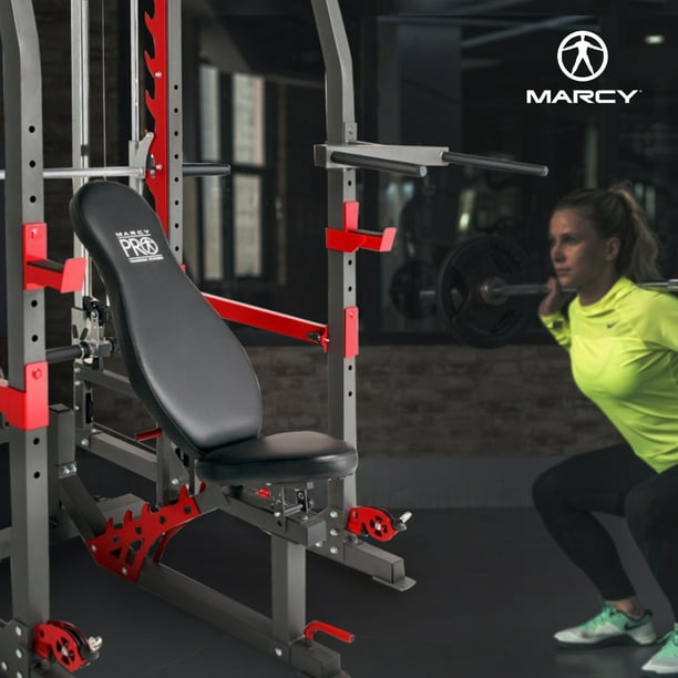 Marcy Pro Smith Machine Weight Bench Home Gym Total Body Workout